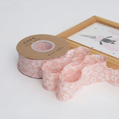 Rideaux de dentelle en forme de fleurs en relief de 25 mm en polyester