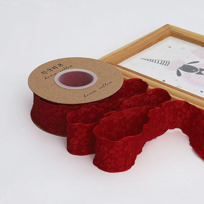 Rideaux de dentelle en forme de fleurs en relief de 25 mm en polyester