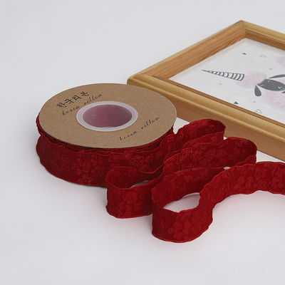 Rideaux de dentelle en forme de fleurs en relief de 25 mm en polyester
