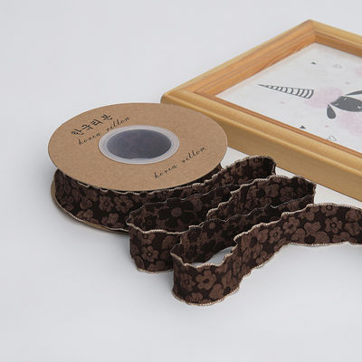 Rideaux de dentelle en forme de fleurs en relief de 25 mm en polyester