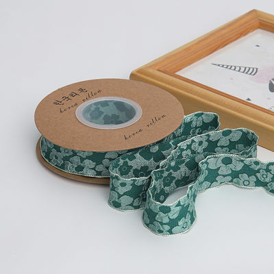 Rideaux de dentelle en forme de fleurs en relief de 25 mm en polyester