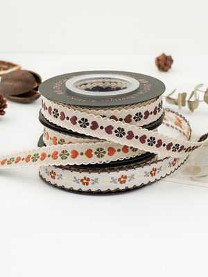 OEM ODM Floral Jacquard Trim 10mm-25mm Floral Jacquard ruban
