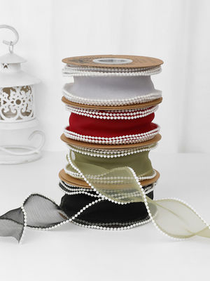 Ruban d'organes en polyester de 40 mm pour l'emballage de cadeaux de luxe