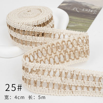 Le ruban de chapeau de Noël brun 5 mm-45 mm