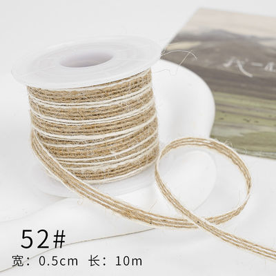 Le ruban de chapeau de Noël brun 5 mm-45 mm