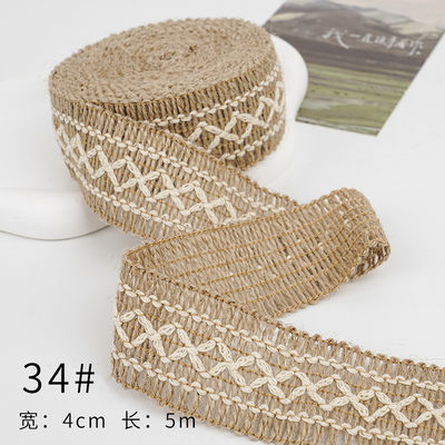 Le ruban de chapeau de Noël brun 5 mm-45 mm