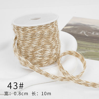 Le ruban de chapeau de Noël brun 5 mm-45 mm