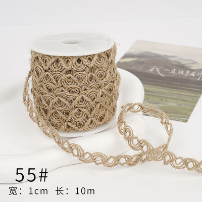 Le ruban de chapeau de Noël brun 5 mm-45 mm