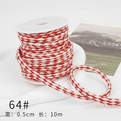Le ruban de chapeau de Noël brun 5 mm-45 mm