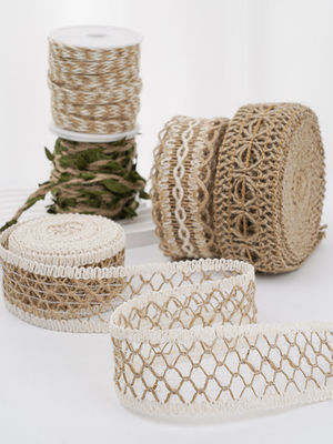 Le ruban de chapeau de Noël brun 5 mm-45 mm