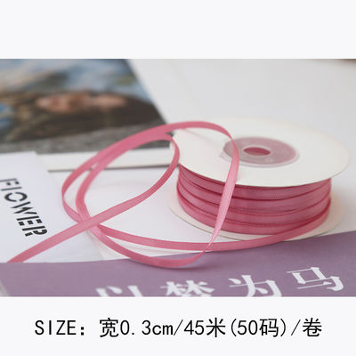 3mm polyester ruban satiné double face haute densité satin finition poly ruban
