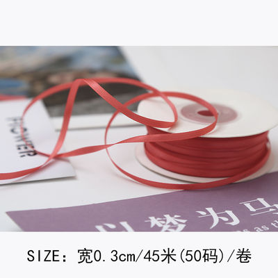3mm polyester ruban satiné double face haute densité satin finition poly ruban