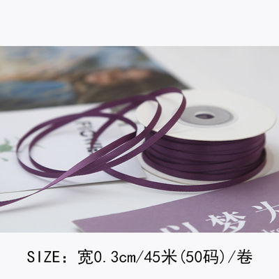 3mm polyester ruban satiné double face haute densité satin finition poly ruban