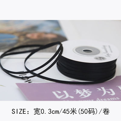 3mm polyester ruban satiné double face haute densité satin finition poly ruban