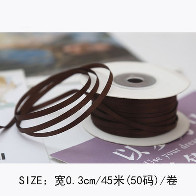 3mm polyester ruban satiné double face haute densité satin finition poly ruban