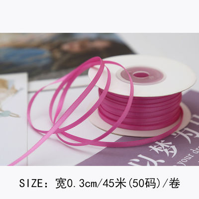 3mm polyester ruban satiné double face haute densité satin finition poly ruban