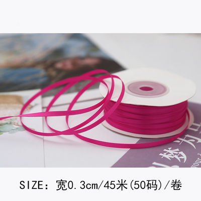 3mm polyester ruban satiné double face haute densité satin finition poly ruban