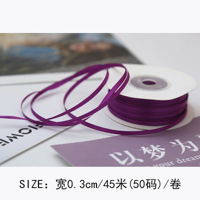 3mm polyester ruban satiné double face haute densité satin finition poly ruban