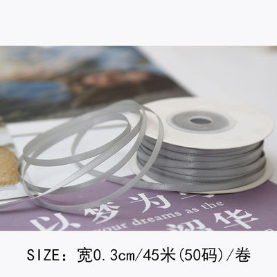 3mm polyester ruban satiné double face haute densité satin finition poly ruban