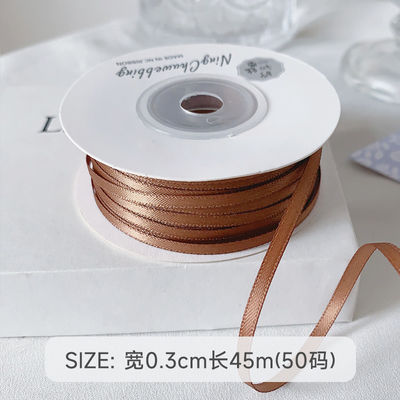 3mm polyester ruban satiné double face haute densité satin finition poly ruban