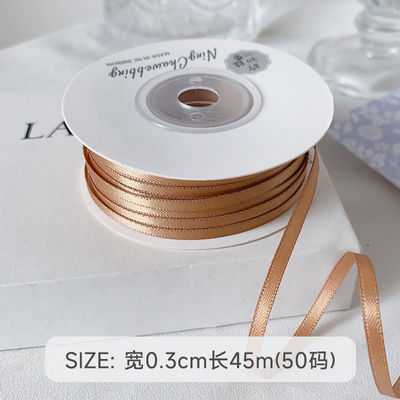 3mm polyester ruban satiné double face haute densité satin finition poly ruban