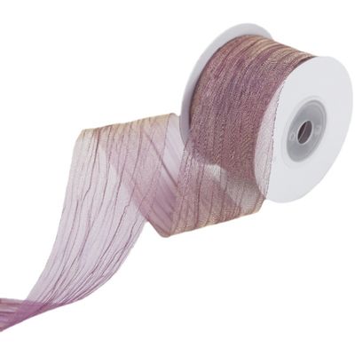 Polyester 38 mm ruban d'organes écologique rose pâle