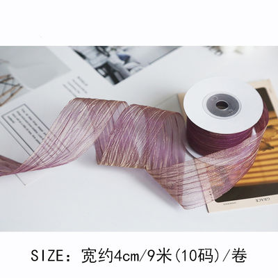 Polyester 38 mm ruban d'organes écologique rose pâle