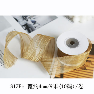 Polyester 38 mm ruban d'organes écologique rose pâle