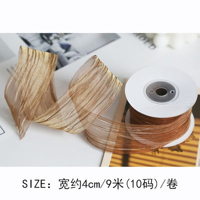 Polyester 38 mm ruban d'organes écologique rose pâle