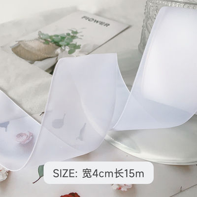 Le ruban d'organza en polyester à haute densité 40 mm pour l'emballage de cadeaux de luxe