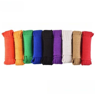 Corde élastique de tente en nylon orange 2 mm-10 mm corde réglable de tente
