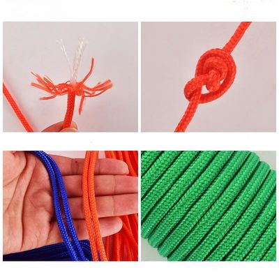 Corde élastique de tente en nylon orange 2 mm-10 mm corde réglable de tente