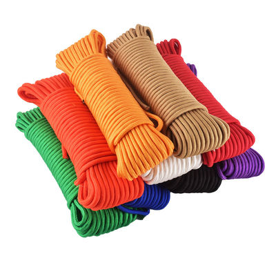 Corde élastique de tente en nylon orange 2 mm-10 mm corde réglable de tente