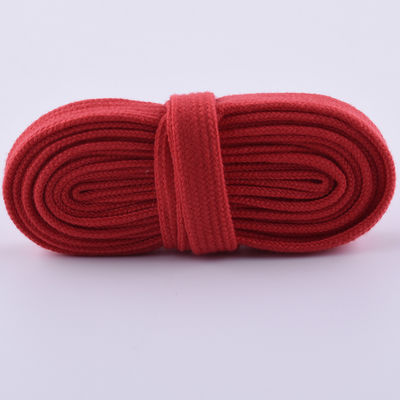 Cordon en coton tressé plat de 12 mm ISO14001 Cordon en macramé coloré