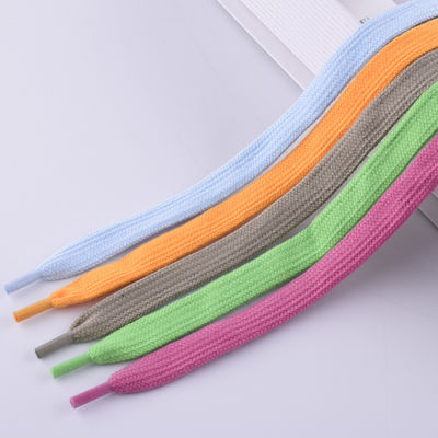 Cordon en coton tressé plat de 12 mm ISO14001 Cordon en macramé coloré