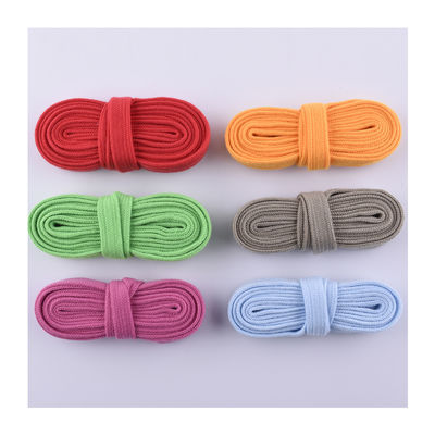 Cordon en coton tressé plat de 12 mm ISO14001 Cordon en macramé coloré