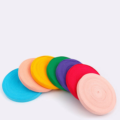 10 mm-40 mm Ruban de coton rose vert bleu
