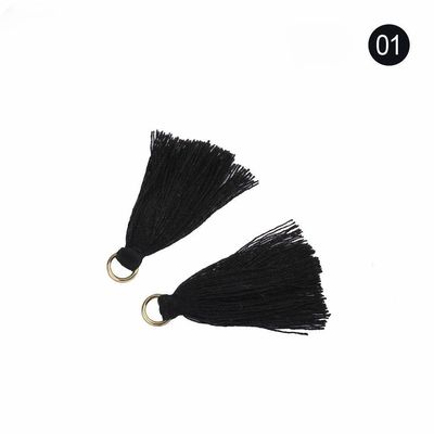 Tassel de coton coloré 3 cm Décoration de vêtements Tassels de fil de coton