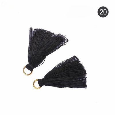 Tassel de coton coloré 3 cm Décoration de vêtements Tassels de fil de coton