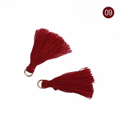 Tassel de coton coloré 3 cm Décoration de vêtements Tassels de fil de coton