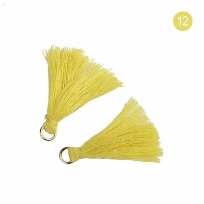 Tassel de coton coloré 3 cm Décoration de vêtements Tassels de fil de coton