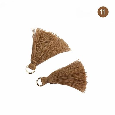 Tassel de coton coloré 3 cm Décoration de vêtements Tassels de fil de coton