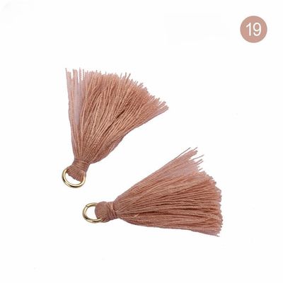 Tassel de coton coloré 3 cm Décoration de vêtements Tassels de fil de coton