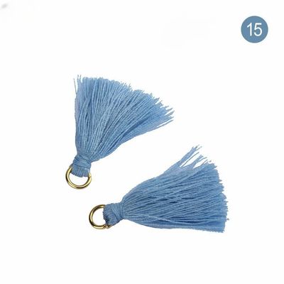Tassel de coton coloré 3 cm Décoration de vêtements Tassels de fil de coton