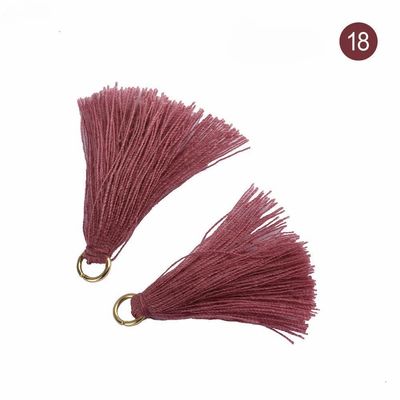 Tassel de coton coloré 3 cm Décoration de vêtements Tassels de fil de coton