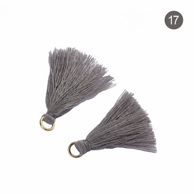 Tassel de coton coloré 3 cm Décoration de vêtements Tassels de fil de coton