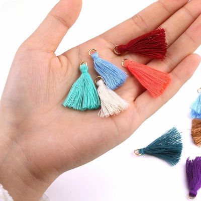 Tassel de coton coloré 3 cm Décoration de vêtements Tassels de fil de coton