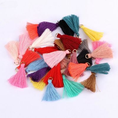 Tassel de coton coloré 3 cm Décoration de vêtements Tassels de fil de coton