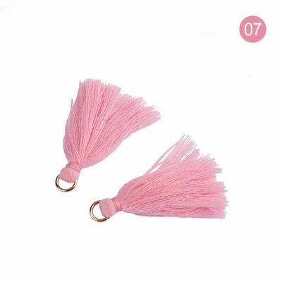 Tassel de coton coloré 3 cm Décoration de vêtements Tassels de fil de coton