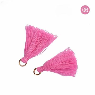 Tassel de coton coloré 3 cm Décoration de vêtements Tassels de fil de coton